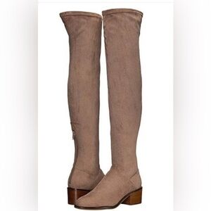 Steve Madden Gabbie Thigh High/ OTK  boots - Taupe size 9.5 (9 1/2)